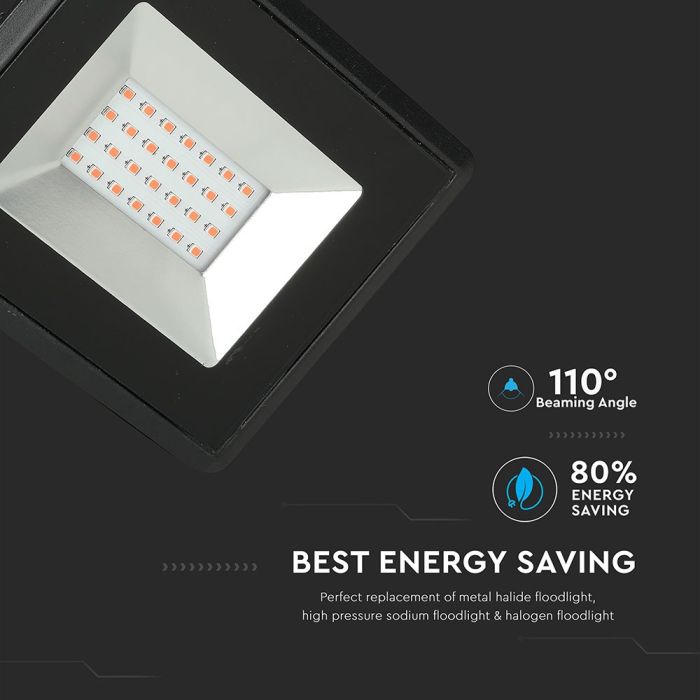 Proyector LED V-TAC - Serie E - Impermeable IP65 - Negro - Rojo - 20W-extra-8.webp