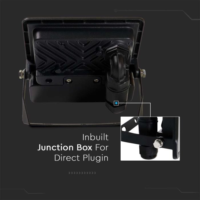 Proyector LED V-TAC - Samsung - Sensor PIR - Impermeable IP65 - Negro - 10W - 735 Lumens - 4000K-extra-8.webp