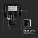 Proyector LED giratorio V-TAC - Samsung - Sensor PIR - Impermeable IP65 - Negro - 10W - 800 Lumens - 4000K-extra-7.webp