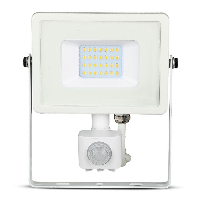 Proyector LED giratorio V-TAC - Samsung - Sensor PIR - Impermeable IP65 - Blanco - 20W - 1600 Lúmenes - 6400K-extra-4.webp