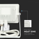 Proyector LED giratorio V-TAC - Samsung - Sensor PIR - Impermeable IP65 - Blanco - 20W - 1600 Lúmenes - 6400K-extra-7.webp