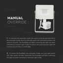 Proyector LED giratorio V-TAC - Samsung - Sensor PIR - Impermeable IP65 - Blanco - 20W - 1600 Lúmenes - 6400K-extra-8.webp