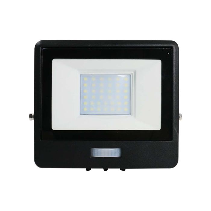 Proyector LED V-TAC - Samsung - Sensor PIR - Impermeable IP65 - Negro - 30W - 2340 Lúmenes - 6500K-extra-3.webp