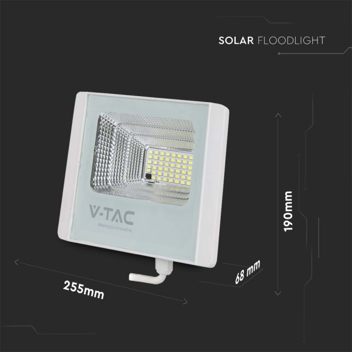 Proyector Solar V-TAC - IP65 Estanco - Blanco - 16W - 1050 Lumens - 4000K-extra-4.webp