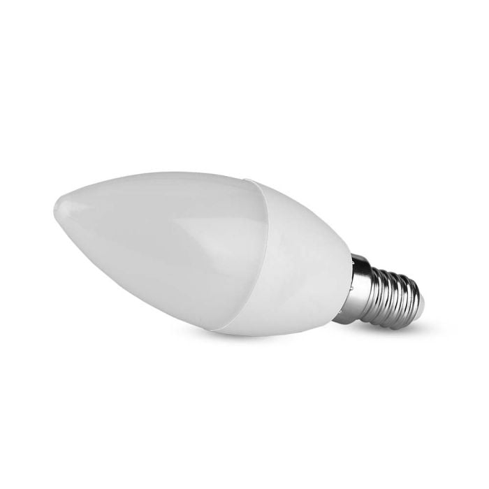 Bombilla LED V-TAC - Vela - Soporte E14 - IP20 - Blanca - 3.7W - 320 Lumens - 6500K-extra-1.webp