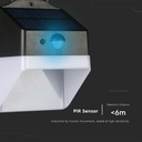 V-TAC Sensor Solar Luz de Pared - IP65 Impermeable - Negro + Blanco - 2W - 200 Lumens - 4000K - Pack de 2-extra-9.webp