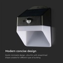 V-TAC Sensor Solar Luz de Pared - IP65 Impermeable - Negro + Blanco - 2W - 200 Lumens - 4000K-extra-5.webp