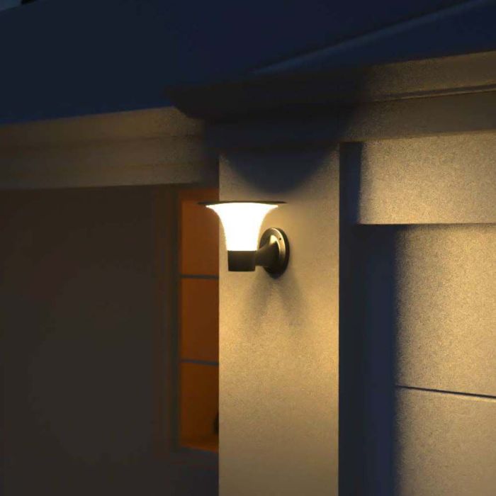 V-TAC Sensor Solar Luz de Pared - IP65 Impermeable - Negro - 15W- 1900 Lumens - 6000K + 4000K-extra-1.webp