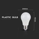 Bombilla LED V-TAC - RTL - GLS - E27 - IP20 - Blanco - 9W - 806 Lúmenes - 4000K - Pack de 2-extra-4.webp