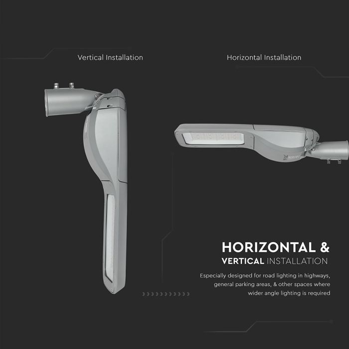 V-TAC LED Farola - Samsung - 130lm/w - IP65 Impermeable - Gris - 160W- 20800 Lumens - 4000K-extra-8.webp