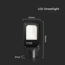 V-TAC LED Slim Farola - IP65 Impermeable - Negro - 50W- 4270 Lumens - 6500K-extra-3.webp