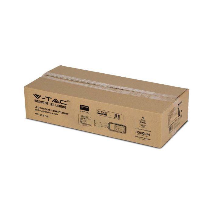 V-TAC LED Farola - Samsung - Sensor de Luz - IP65 Impermeable - Gris - 30W - 3000 Lumens - 6500K-extra-5.webp