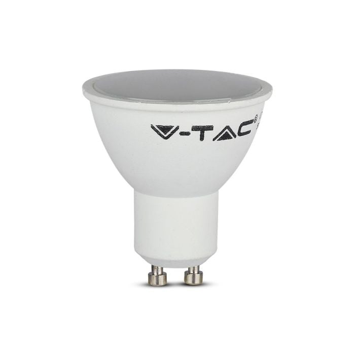 Foco LED V-TAC - GU10 - Lente 110° - IP20 - Blanco Lechoso - 4.5W - 400 Lúmenes - 3000K - Pack de 25-extra-1.webp