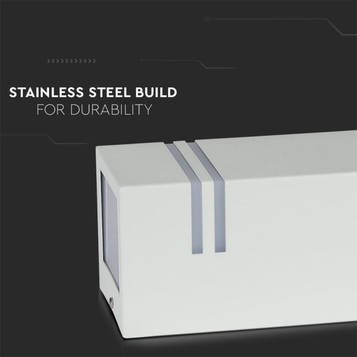 V-TAC Aplique Exterior - UP - Down - Accesorios de Pared - Soporte GU10 - IP44 - Blanco-extra-8.webp