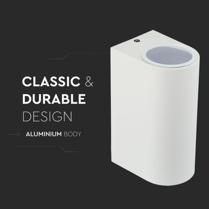 V-TAC Aplique Exterior - UP - Down - Accesorios de Pared - Soporte GU10 - IP44 - Blanco-extra-8.webp