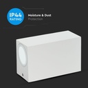 V-TAC Aplique de Pared Exterior - Accesorios de Pared - Soporte GU10 - IP44 - Blanco-extra-7.webp