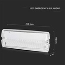 Luces de Emergencia V-TAC - Mamparas - 24 Horas - IP65 Impermeable - Blanco - 3W - 120 Lumens - 6400K - Mando a distancia no incluido-extra-2.webp