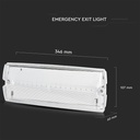 Luces de Emergencia V-TAC - Mamparas - 12 Horas - IP65 Impermeable - 3W - 140 Lumens - 6400K-extra-2.webp