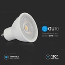 Dicróica LED regulable V-TAC Samsung GU10 Lente 110° IP20 Blanco 6W 445 Lúmenes 6500K-extra-7.webp
