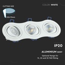 V-TAC LED Aro redondo - Empotrable - GU10 - IP20 - Blanco-extra-3.webp