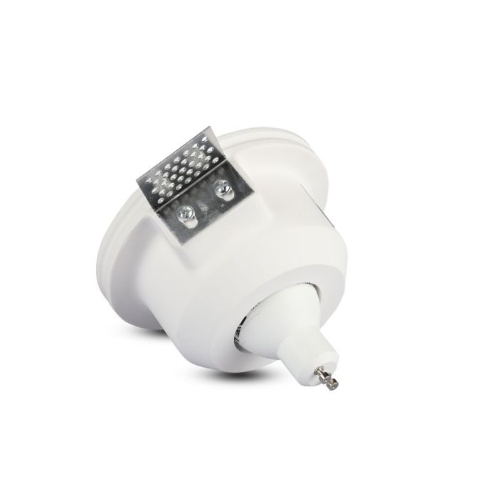 V-TAC LED Aro redondo - Empotrable - GU10 Frost Glass - IP20 - Blanco-extra-7.webp