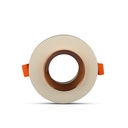 V-TAC LED Aro de yeso / hormigón redondo - Empotrable - GU10 - IP20 - Off White + Matt Rose Gold-extra-5.webp