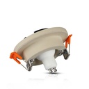 V-TAC LED Aro de yeso / hormigón redondo - Empotrable - GU10 - IP20 - Off White + Chrome-extra-6.webp