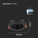 V-TAC Aro GU10 redondo LED - Empotrable - GU10 - IP20 - Negro-extra-2.webp