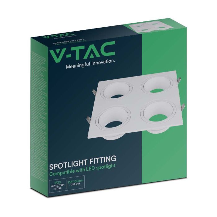 V-TAC LED Dicroica - Empotrable - GU10 - Blanco-extra-6.webp