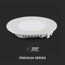 Mini panel LED redondo V-TAC - Serie Premium - IP20 - Blanco - 18W - 1400 Lúmenes - 6400K-extra-7.webp