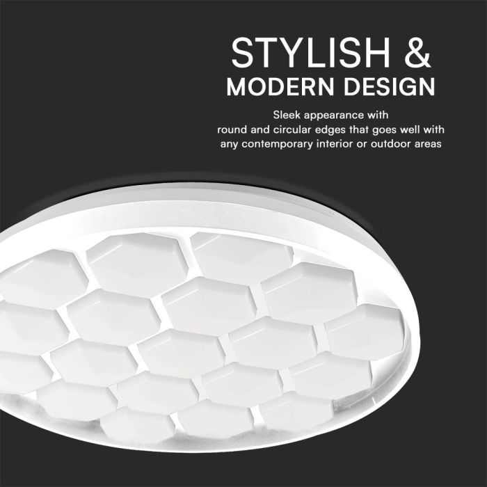 V-TAC Lámpara de techo de diseño - Mando a distancia con cambio de color - IP20 - 60W- 6000 Lumens - 3IN1-extra-4.webp