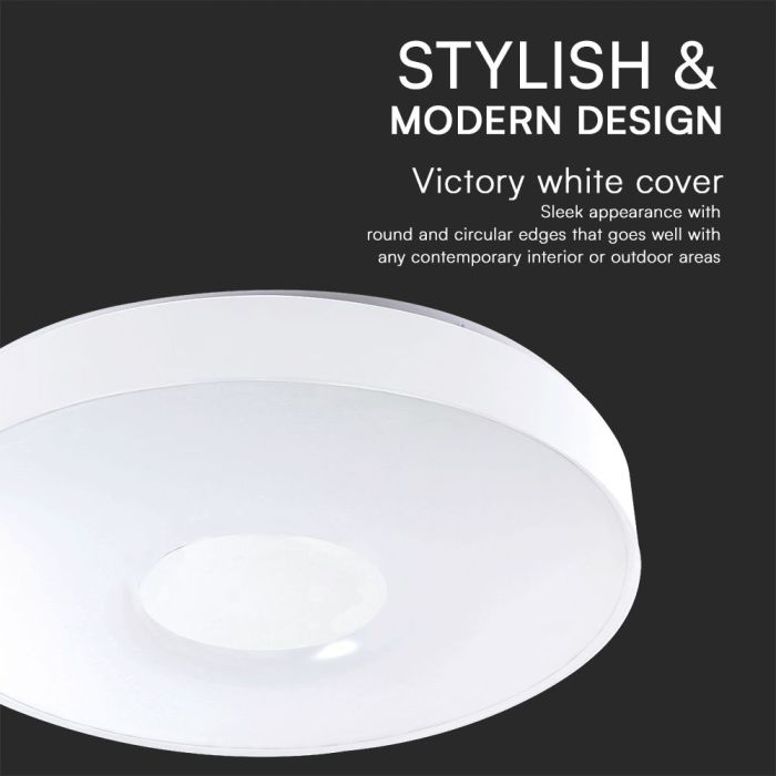 V-TAC Lámpara de techo de diseño - Mando a distancia con cambio de color - IP20 - 40W- 4000 Lumens - 3IN1-extra-4.webp