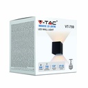 V-TAC LED Aplique Cuadrado - Bridgelux - IP65 Impermeable - Negro - 5W - 700 Lumens - 4000K-extra-5.webp
