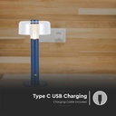 V-TAC Lámpara de Sobremesa Recargable - IP20 - Violeta - 1W - 100 Lúmenes - 3000K-extra-6.webp