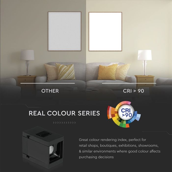 V-TAC LED Magnetic Foco de carril - Linear Dicroica - IP20 - Negro - 1W- 35 Lumens - 3000K-extra-5.webp