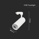 V-TAC LED COB Foco de carril - IP20 - Blanco - 40W- 3150 Lumens - 3IN1-extra-2.webp