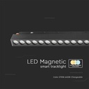 V-TAC Foco Carril LED SMART Magnético- Colgante - IP20 - Negro - 20W - 2000 Lumens - 3IN1-extra-3.webp