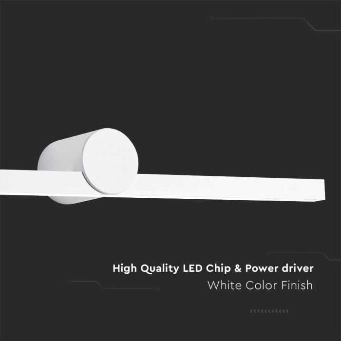 V-TAC LED Luz Espejo Pared - IP65 Impermeable - Blanco - 10W - 1530 Lumens - 3000K-extra-4.webp