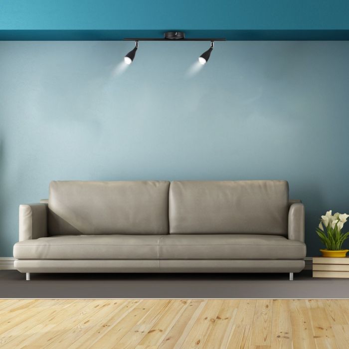 Aplique LED V-TAC - Doble Cabezal - IP20 - Negro - 9W - 720 Lumens - 3000K-extra-2.webp