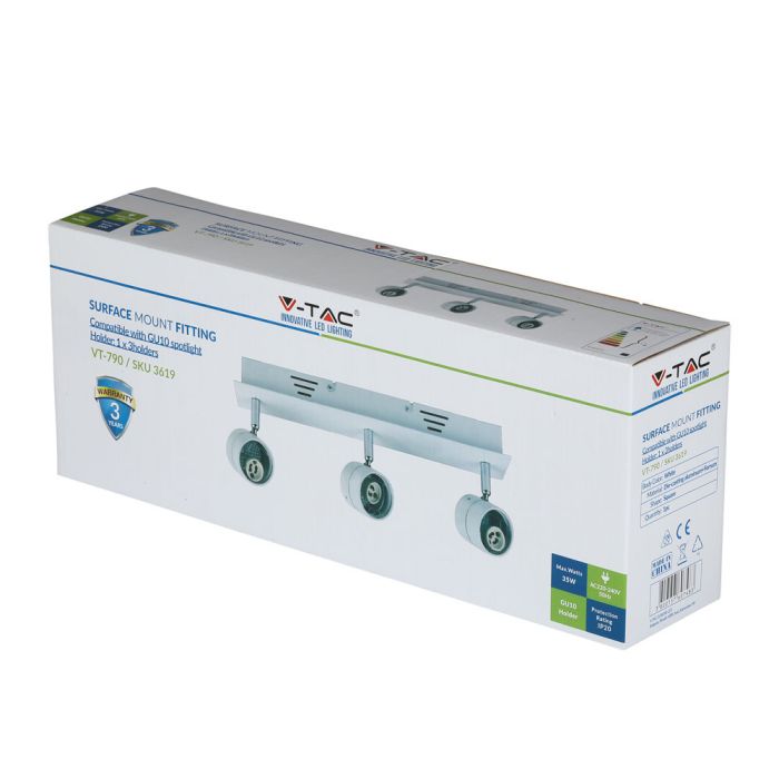 Riel de luz LED - Cabezal triple - GU10 - IP20 - Blanco-extra-5.webp