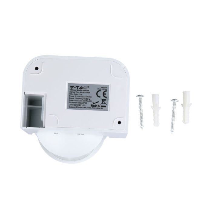 Sensor de movimiento por infrarrojos V-TAC - IP44 - Blanco-extra-10.webp