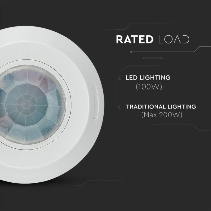 Sensor de movimiento por infrarrojos V-TAC - IP20 - Blanco-extra-4.webp