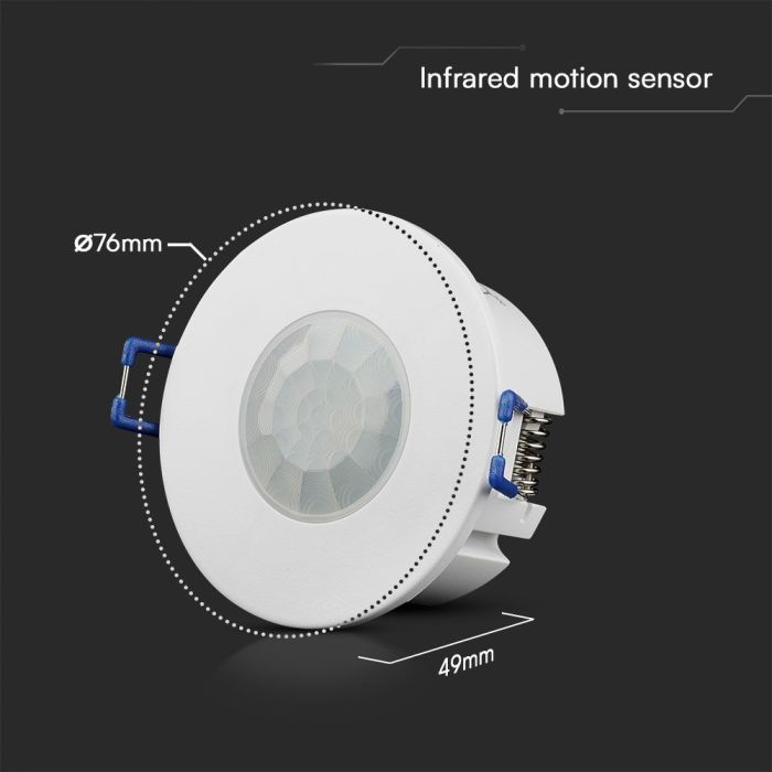 Sensor de movimiento por infrarrojos V-TAC - IP20 - Blanco-extra-2.webp