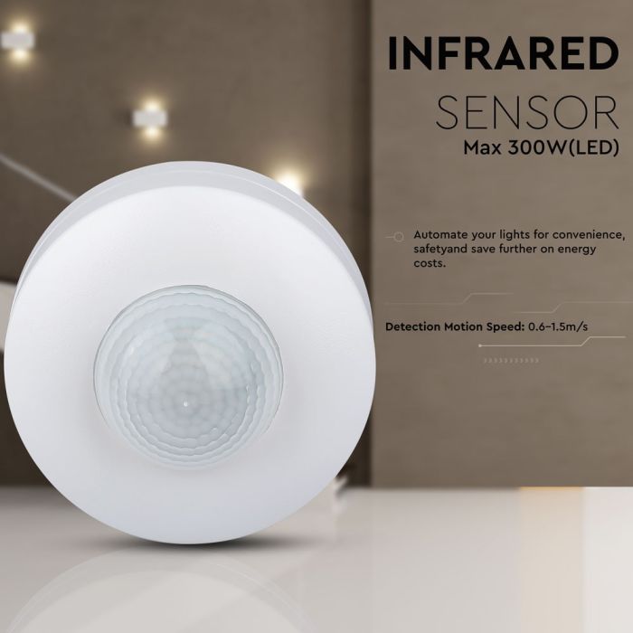 Sensor de movimiento por infrarrojos V-TAC - IP20 - Blanco-extra-3.webp