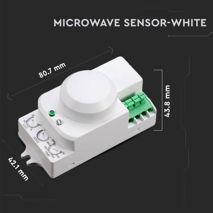 Sensor de movimiento por microondas V-TAC - IP20-extra-2.webp
