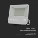 Proyector LED V-TAC - Samsung - IP65 Impermeable - Cuerpo Negro - 1 Metro de Cable - 100W - 8700 Lúmenes - 6500K-extra-5.webp