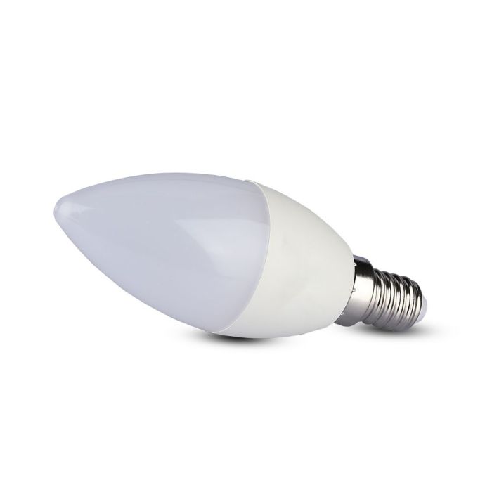 Bombilla LED V-TAC - Samsung - Vela - Soporte E14 -IP20 - Blanca - 5.5W- 470 Lumens - 6400K-extra-7.webp