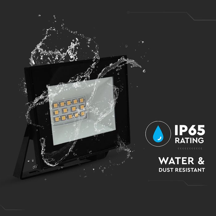 Proyector LED V-TAC - Serie E - Impermeable IP65 - Negro - 10W - 850 Lumens - 6500K-extra-5.webp