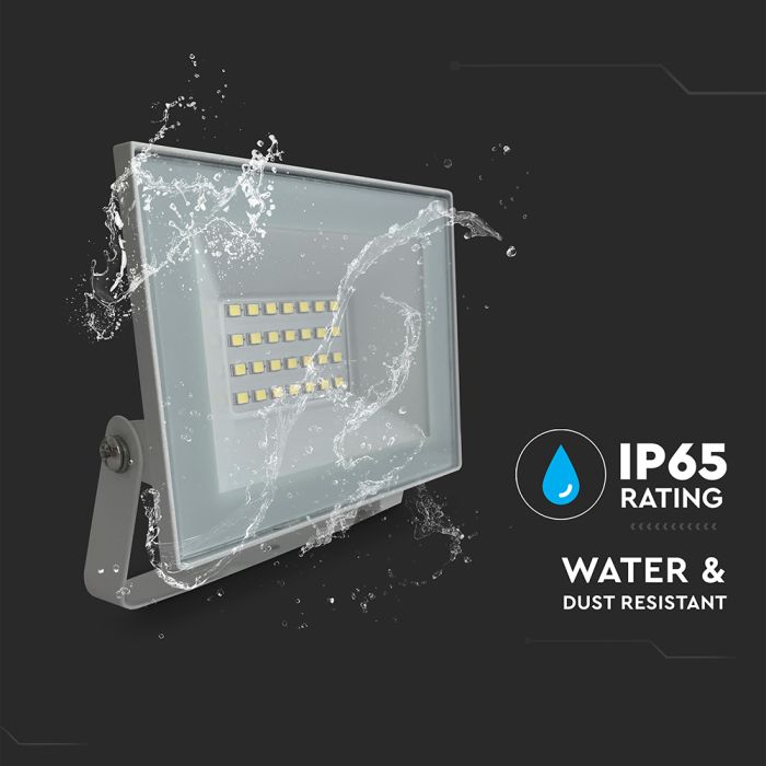 Proyector LED V-TAC - Serie E - Impermeable IP65 - Blanco - 20W - 1760 Lúmenes - 4000K-extra-5.webp
