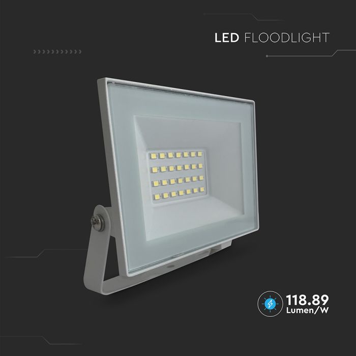 Proyector LED V-TAC - Serie E - Impermeable IP65 - Blanco - 20W - 1760 Lúmenes - 4000K-extra-7.webp